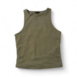 Express Olive Green Sleeveless Workout Top